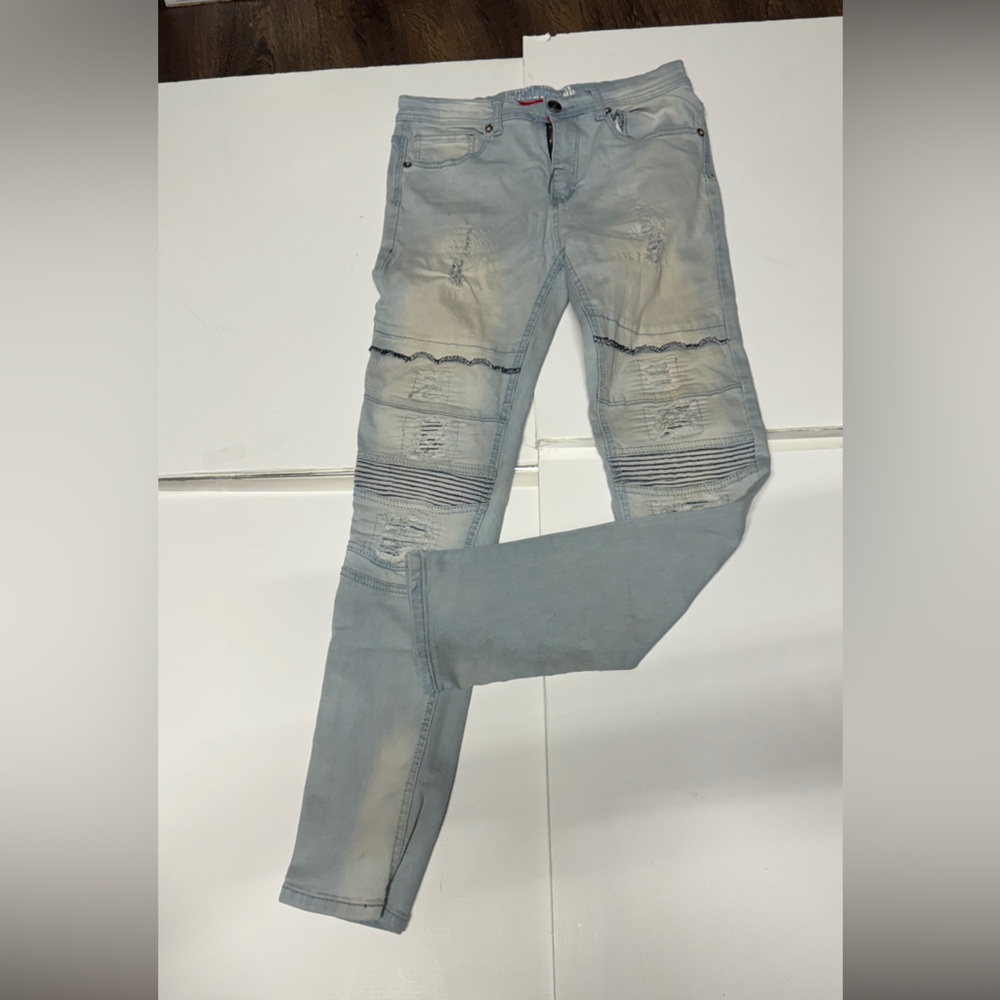 Jewel House Acid Wash Skinny Jeans - Size 32